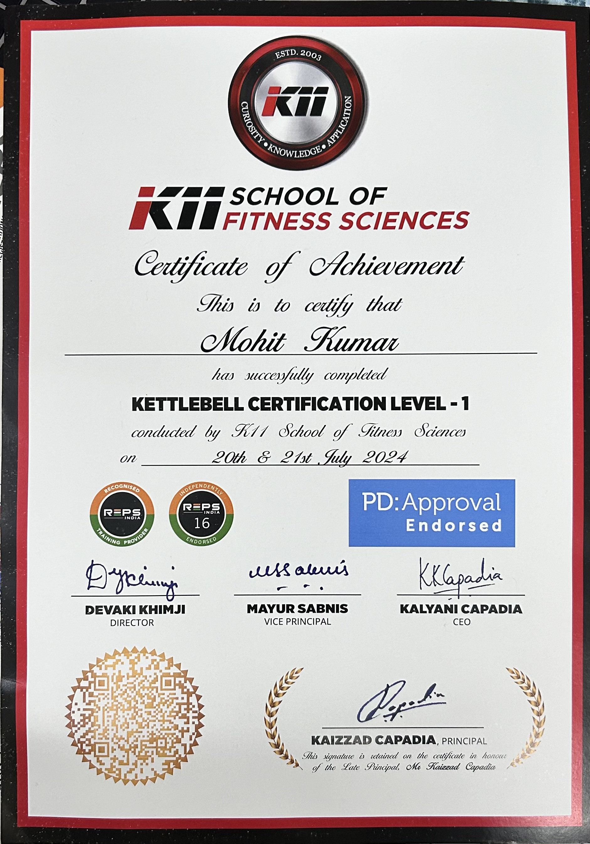 Certificate 2